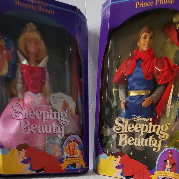 Vintage Disney Classic Sleeping Beauty and Prince Philip 1991